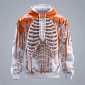 Skeleton Pattern Hoodies for Man Fun Colorful 3D Printed Pullover Autumn Street Long Sleeve O-Neck Hoodies Oversized Sweatshirts