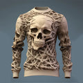 3D Printed Funny Skull Sweatshirts for Men Personality Pattern Hoodie Fashion Harajuku Casual O-Neck Hoodies Oversized Pullover