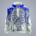 Skeleton Pattern Hoodies for Man Fun Colorful 3D Printed Pullover Autumn Street Long Sleeve O-Neck Hoodies Oversized Sweatshirts