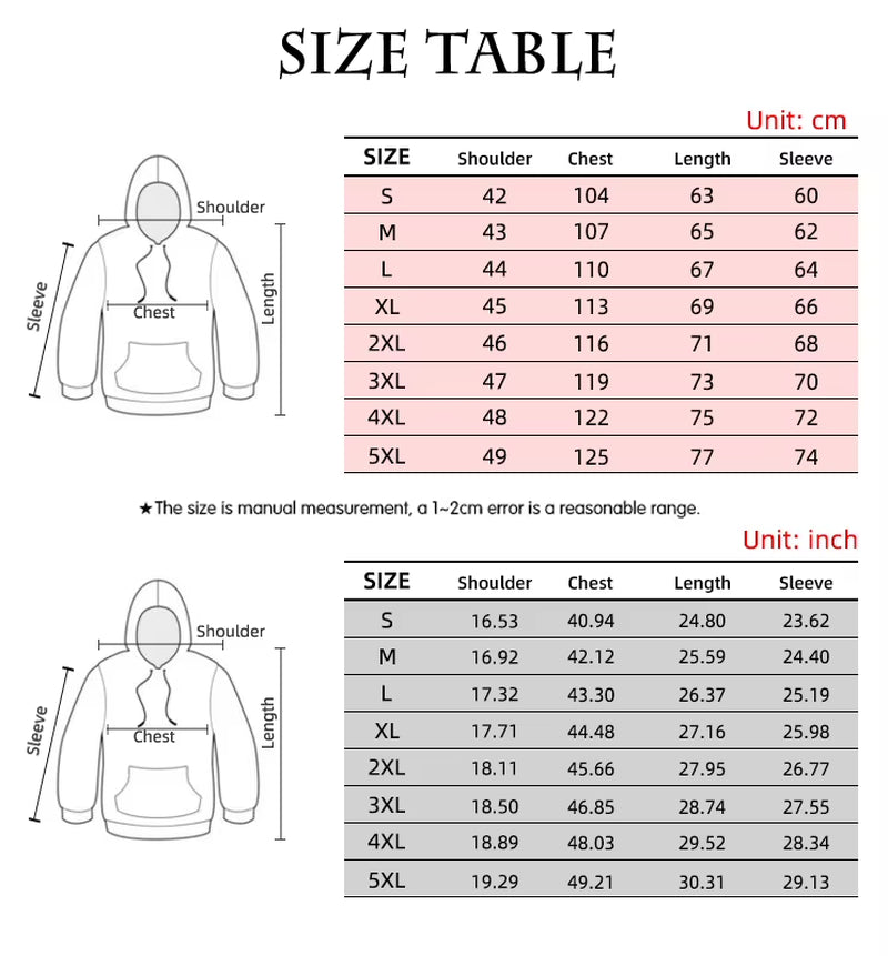 Vintage Men'S Sweatshirt 3D Skull Graphic Printed Casual Hoodie Autumn Spring Oversized Clothing Harajuku Long Sleeve Pullovers