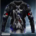 2025 New Men'S Skull Print Hoodie Sweatshirts 3D Print Head Pattern Hooded Pullover Autumn Fashion Casual Sweatshirt