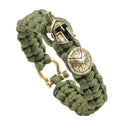 Survival Paracord Bracelet with Helmet Shield Design