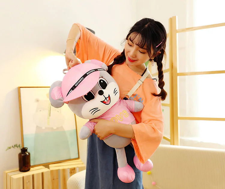 Colorful Plush Love Mouse Mascot Toy