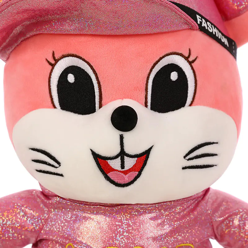 Colorful Plush Love Mouse Mascot Toy