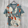 2025 New Cardigan Men'S Casual Shirt 3D Printed Short Sleeve Linen Shirt Men'S Summer Men'S Tops S-5XL Fast Shipping