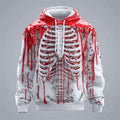 Skeleton Pattern Hoodies for Man Fun Colorful 3D Printed Pullover Autumn Street Long Sleeve O-Neck Hoodies Oversized Sweatshirts
