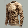 3D Printed Funny Skull Sweatshirts for Men Personality Pattern Hoodie Fashion Harajuku Casual O-Neck Hoodies Oversized Pullover