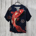 2025 New Cardigan Men'S Casual Shirt 3D Printed Short Sleeve Linen Shirt Men'S Summer Men'S Tops S-5XL Fast Shipping