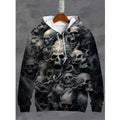 Vintage Men'S Sweatshirt 3D Skull Graphic Printed Casual Hoodie Autumn Spring Oversized Clothing Harajuku Long Sleeve Pullovers