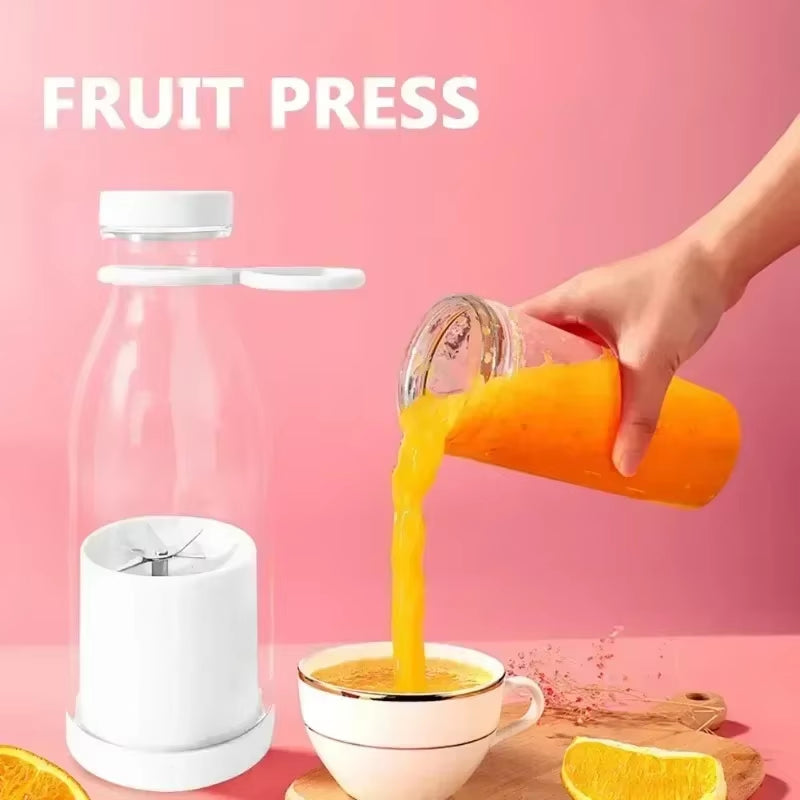 USB Rechargeable Portable Electric Fruit Juicer Blender Handheld Smoothie Milkshake Maker Mini Juice Water Stirring Mixer Cup