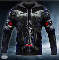 2025 New Men'S Skull Print Hoodie Sweatshirts 3D Print Head Pattern Hooded Pullover Autumn Fashion Casual Sweatshirt