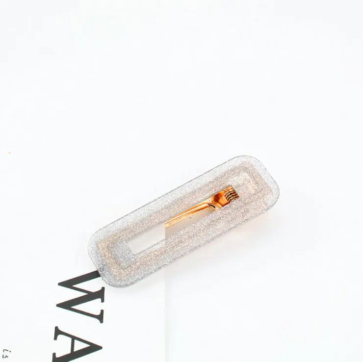Japanese Acetic Acid Geometric Hair Clips (Set)